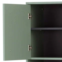 Wohnen Schränke<Bad Hochschrank in Graugrün & Eiche - Vereny