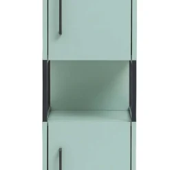 Wohnen Schränke<Bad Hochschrank in Mint Grün & Anthrazit - Esdrus