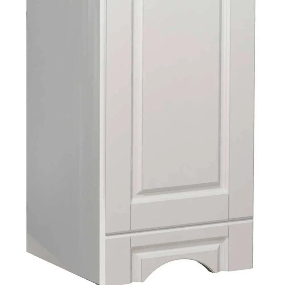 Wohnen Schränke<Bad Hochschrank in Weiß - 35x180x32 cm - Akira