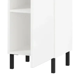 Wohnen Schränke<Bad Hochschrank in Weiß Hochglanz - Loeesa