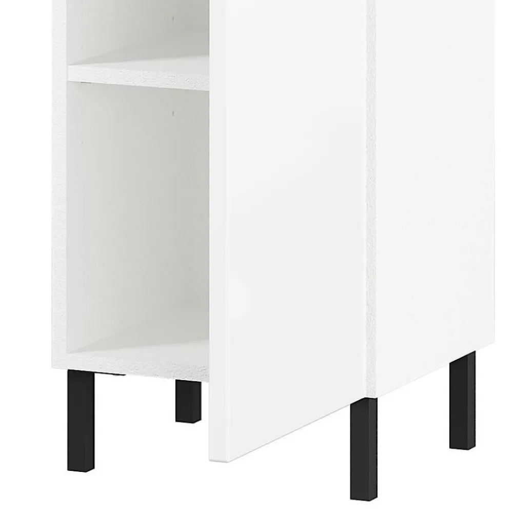 Wohnen Schränke<Bad Hochschrank in Weiß Hochglanz - Loeesa
