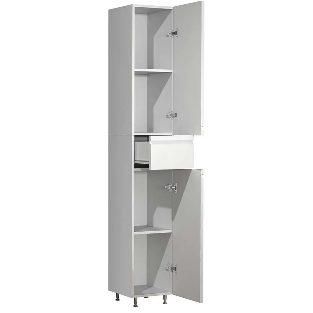 Wohnen Schränke<Bad Hochschrank in Weiß modern - Departo