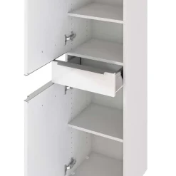 Wohnen Schränke<Bad Hochschrank mit Schublade & 2 Türen - Livendas