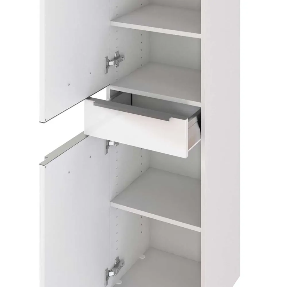 Wohnen Schränke<Bad Hochschrank mit Schublade & 2 Türen - Livendas