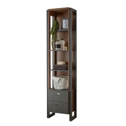 Wohnen Regale<Bad Hochschrank Regal - 4 Fächer & 2 Schubladen - Forawas