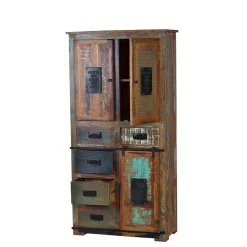 Wohnen Schränke<Bad Hochschrank Vayamos im Shabby Chic Design