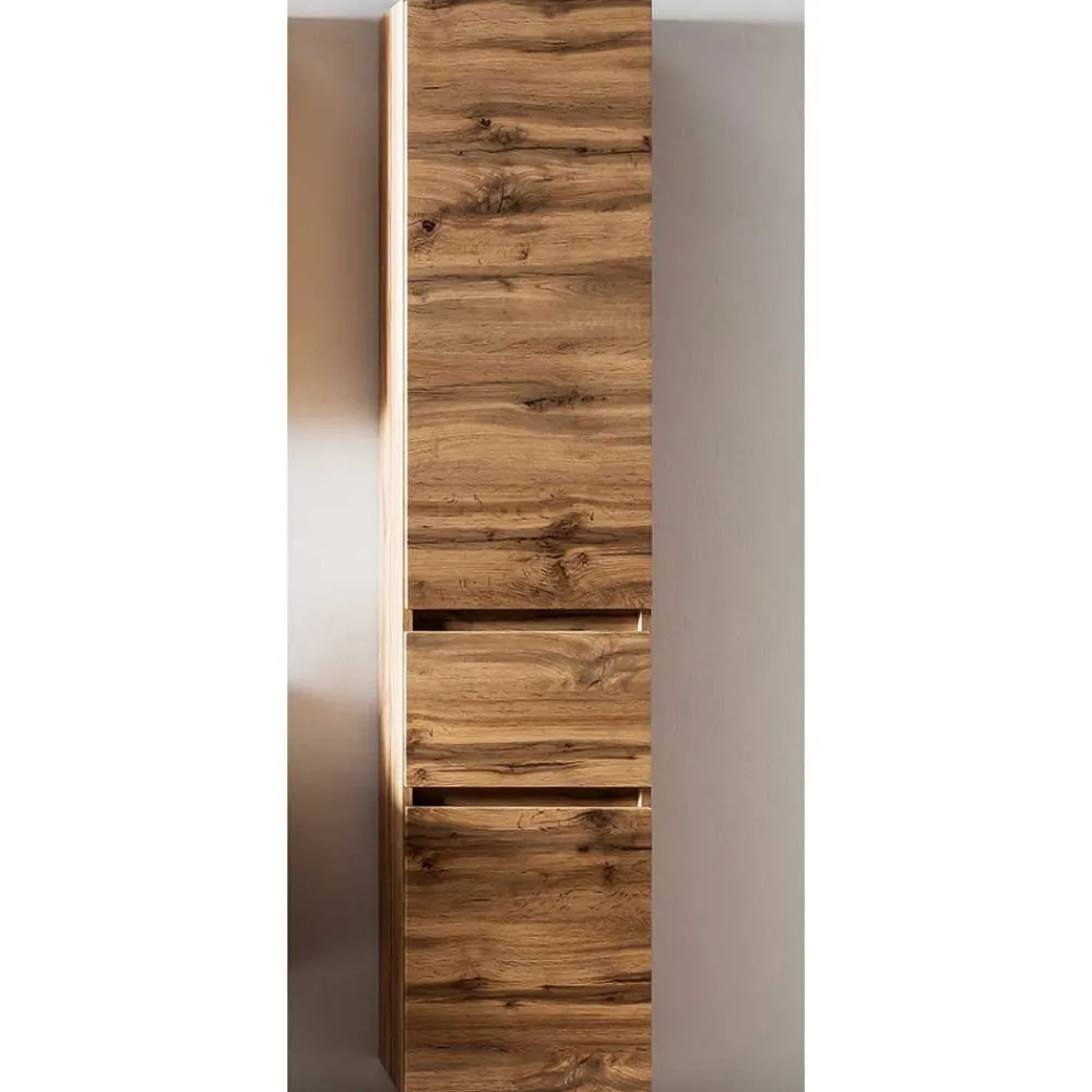 Wohnen Schränke<Bad Seitenschrank in Holz Optik Wildeiche - Iliam