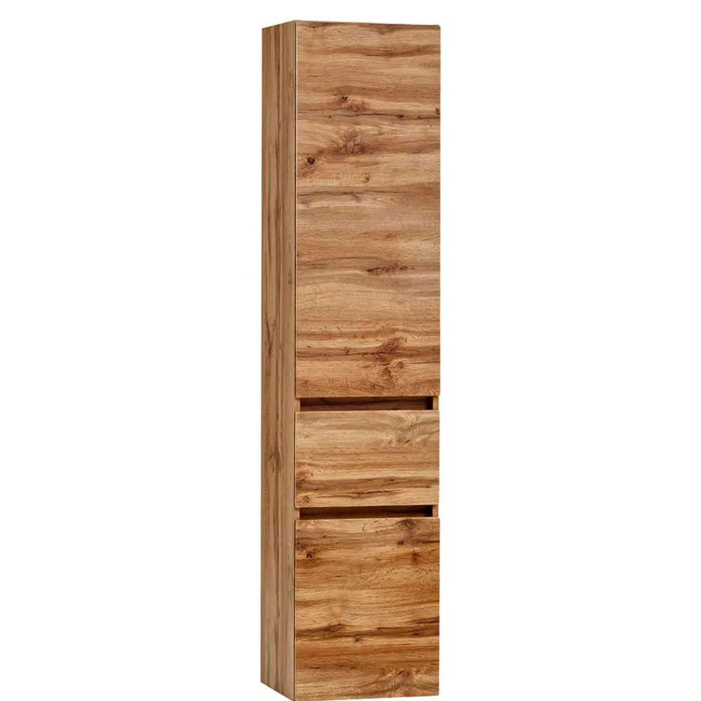 Wohnen Schränke<Bad Seitenschrank in Holz Optik Wildeiche - Iliam