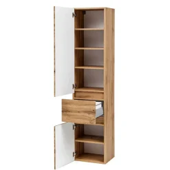 Wohnen Schränke<Bad Seitenschrank in Holz Optik Wildeiche - Iliam