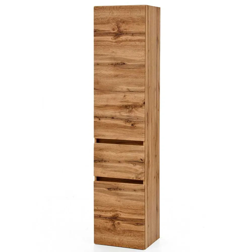 Wohnen Schränke<Bad Seitenschrank in Holz Optik Wildeiche - Iliam