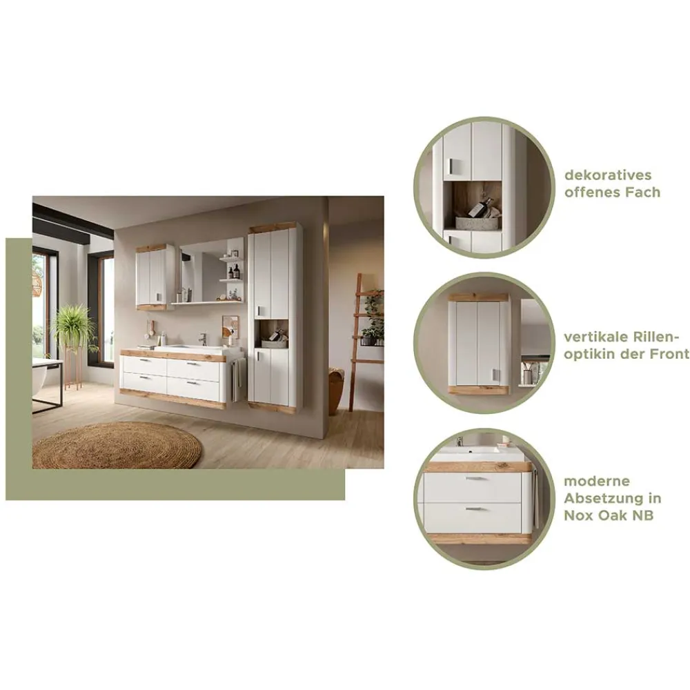 Wohnen Schränke<Badezimmer Hängeschrank 45x76x20 cm - Hihat