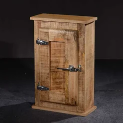 Wohnen Schränke<Badezimmer Hängeschränkchen Suennas aus Mangobaum Massivholz