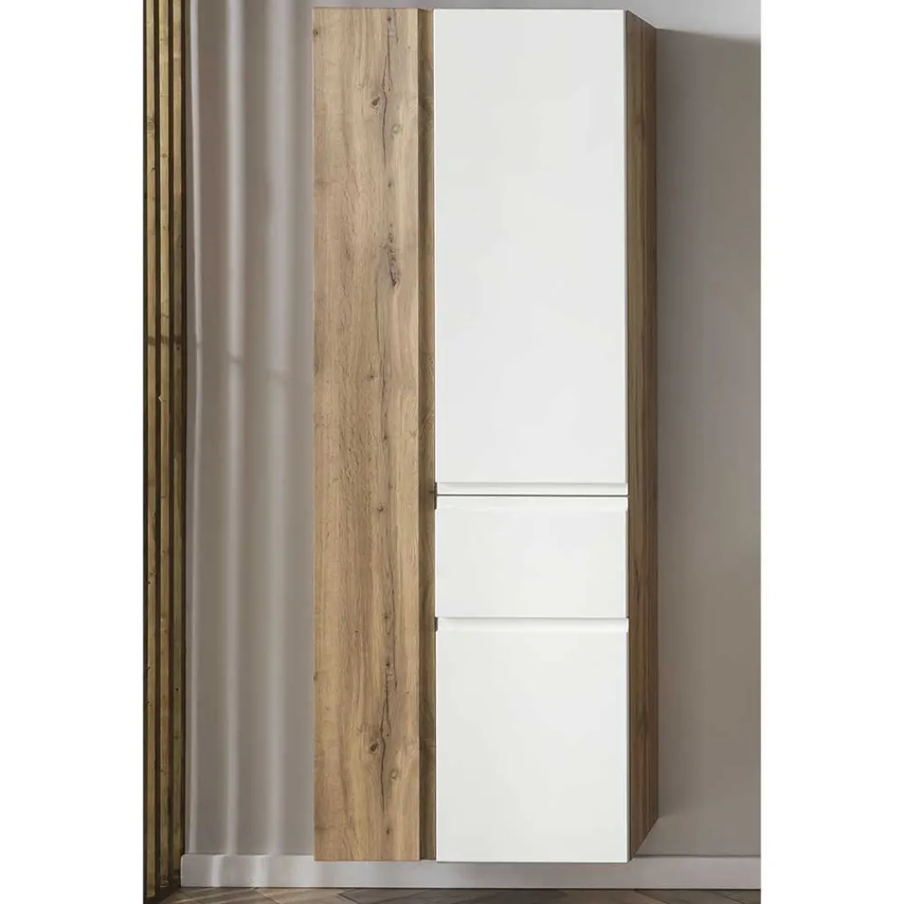 Wohnen Schränke<Badezimmer Hochschrank breit mit drei Türen - Eight