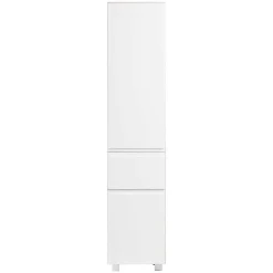 Wohnen Schränke<Badezimmer Hochschrank in mattem Weiß - Eight