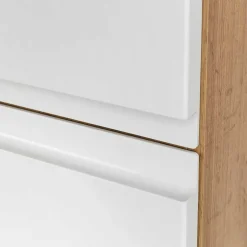 Wohnen Schränke<Badezimmer Hochschrank in mattem Weiß - Eight