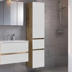 Wohnen Schränke<Badezimmer Hochschrank zum Stellen oder Hängen - Maklesa
