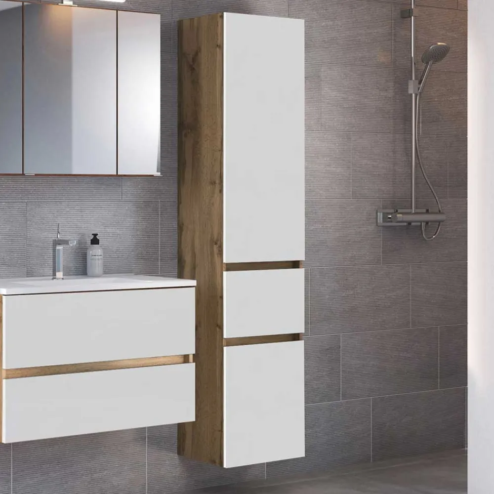 Wohnen Schränke<Badezimmer Hochschrank zum Stellen oder Hängen - Maklesa