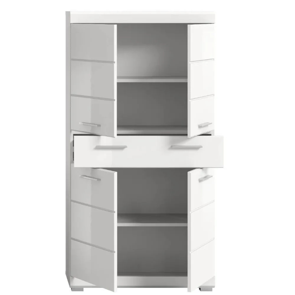 Wohnen Schränke<Badezimmer Midischrank in Weiß - Henriette