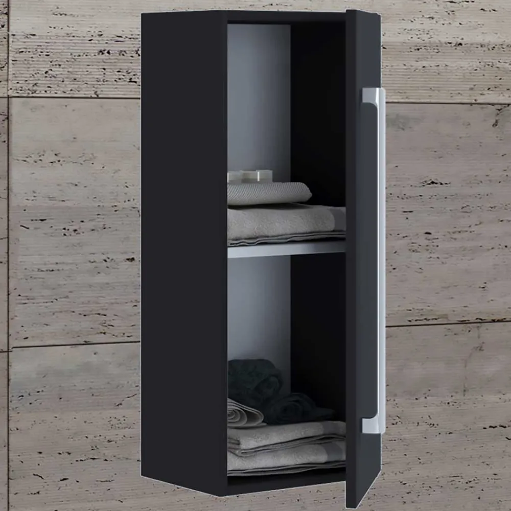 Wohnen Schränke<Badezimmer Oberschrank in Schwarz - Gloriella