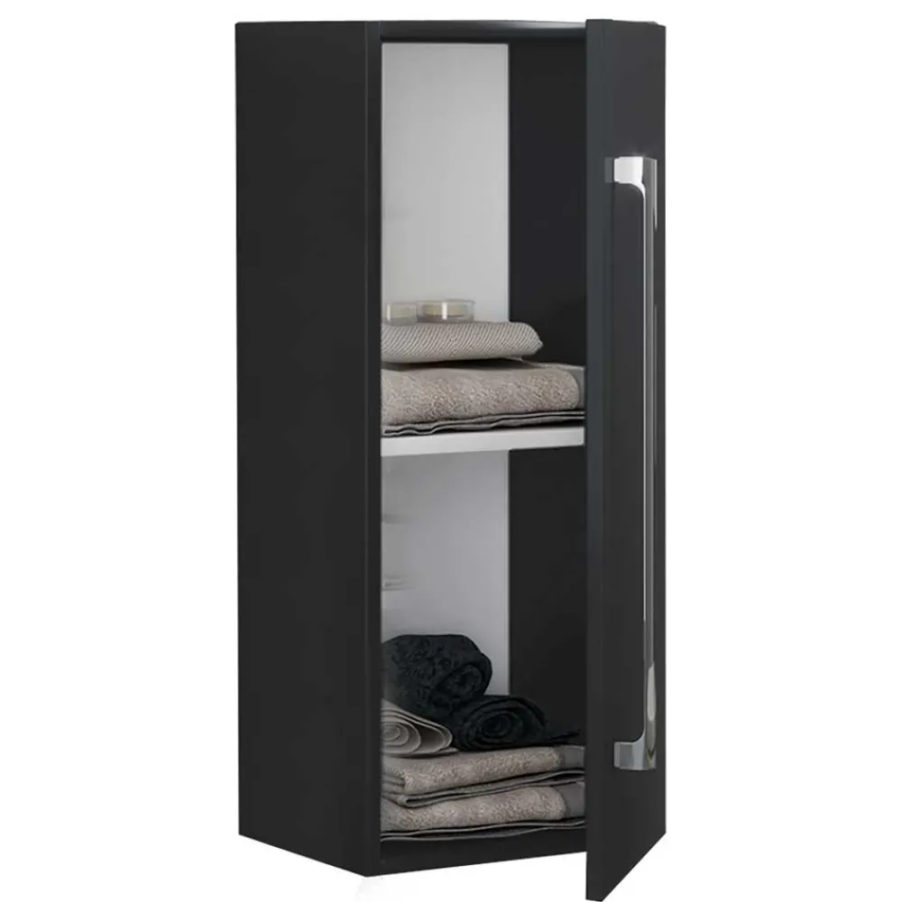 Wohnen Schränke<Badezimmer Oberschrank in Schwarz - Gloriella