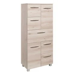 Wohnen Schränke<Badezimmer Schrank im Buche Dekor - Mabeca
