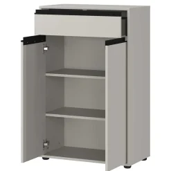 Wohnen Highboards<Badezimmer Vertiko in Grau - Ancela
