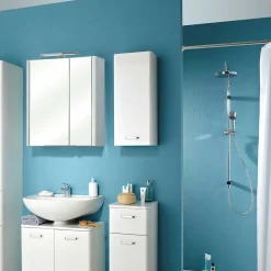 Wohnen Schränke<Badezimmer-Oberschrank in Weiß - Yennja