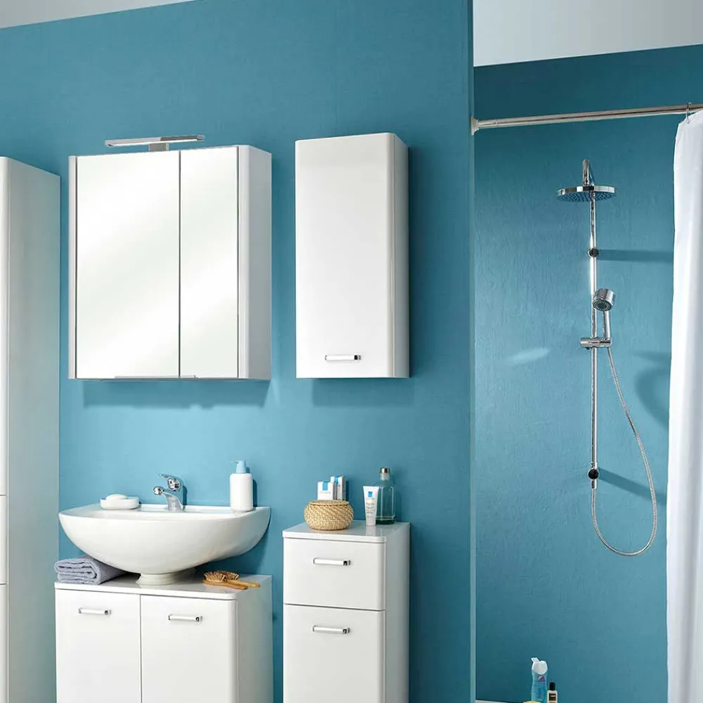 Wohnen Schränke<Badezimmer-Oberschrank in Weiß - Yennja