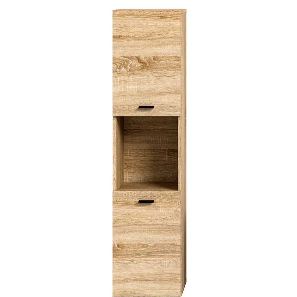 Wohnen Schränke<Badezimmerschrank in Sonoma-Eiche Optik - Hoxtona