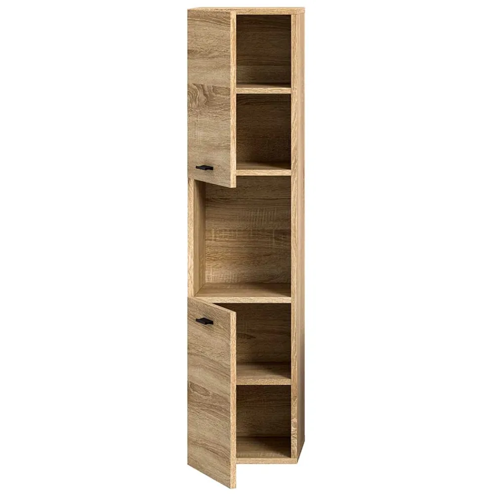 Wohnen Schränke<Badezimmerschrank in Sonoma-Eiche Optik - Hoxtona