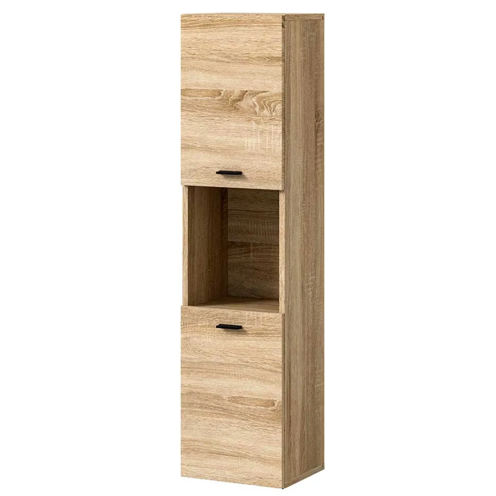 Wohnen Schränke<Badezimmerschrank in Sonoma-Eiche Optik - Hoxtona