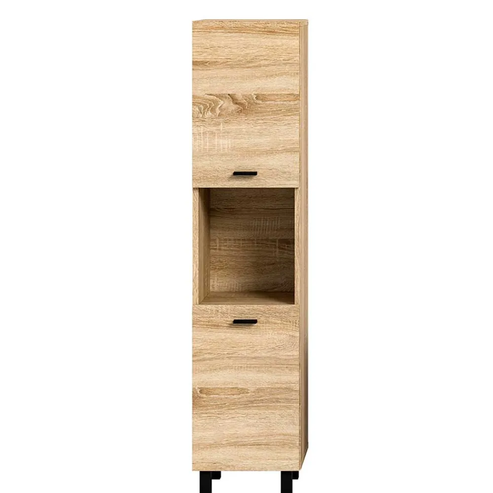 Wohnen Schränke<Badezimmerschrank in Sonoma-Eiche Optik - Hoxtona