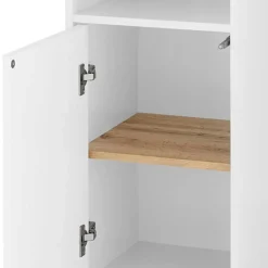 Wohnen Schränke<Badschrank in Weiß mit Wildeiche - Alenta