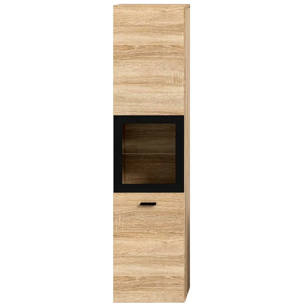 Wohnen Schränke<Badschrank mit Glaseinsatz - Hoxtona