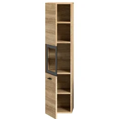 Wohnen Schränke<Badschrank mit Glaseinsatz - Hoxtona