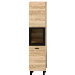 Wohnen Schränke<Badschrank mit Glaseinsatz - Hoxtona