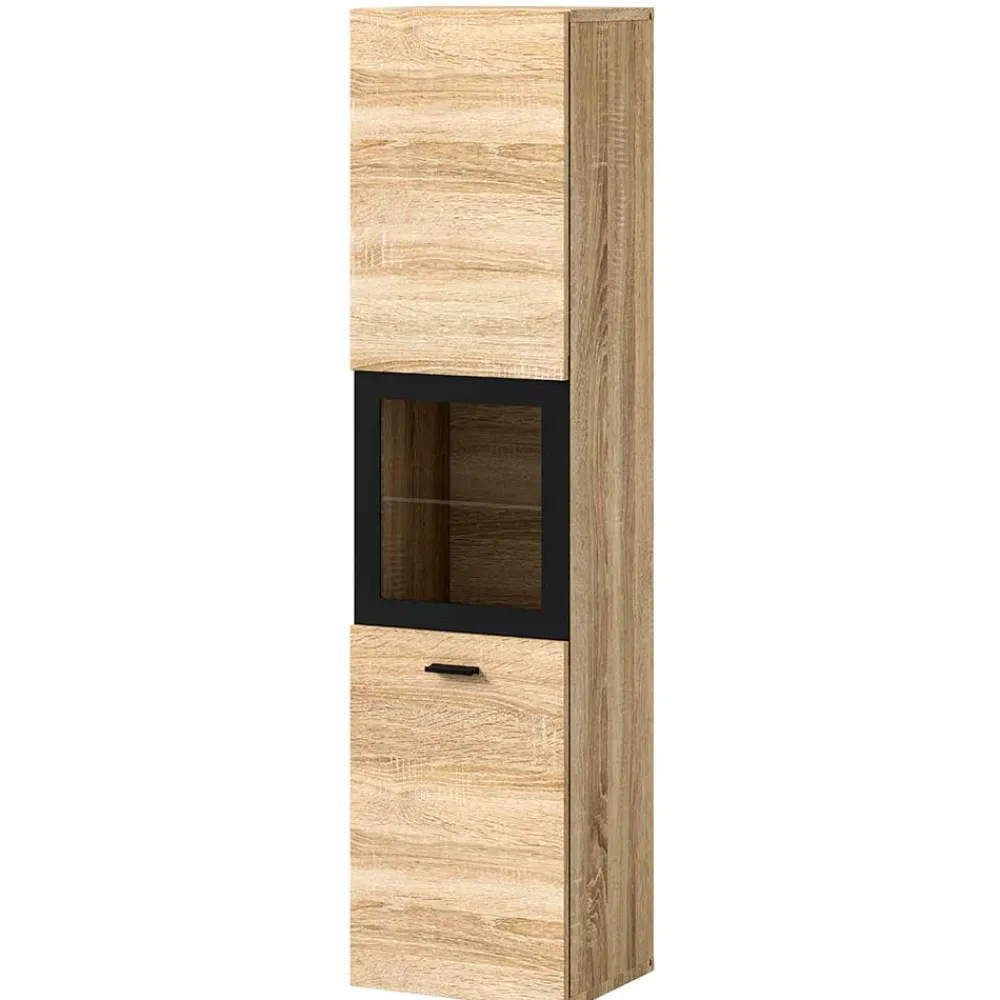 Wohnen Schränke<Badschrank mit Glaseinsatz - Hoxtona