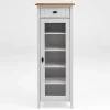 Wohnen Vitrinen<Badschrank mit Glastür im Landhausstil - Sibiuta