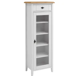 Wohnen Vitrinen<Badschrank mit Glastür im Landhausstil - Sibiuta