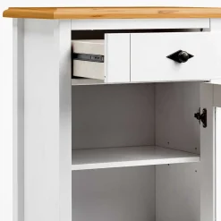 Wohnen Vitrinen<Badschrank mit Glastür im Landhausstil - Sibiuta