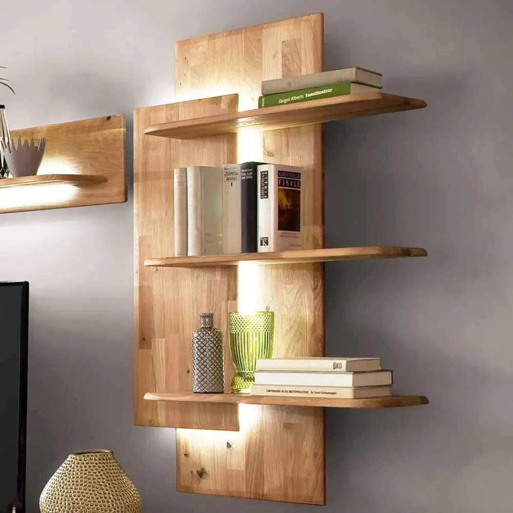 Wohnen Regale<Balkeneiche Designregal 117 cm hoch - Destal