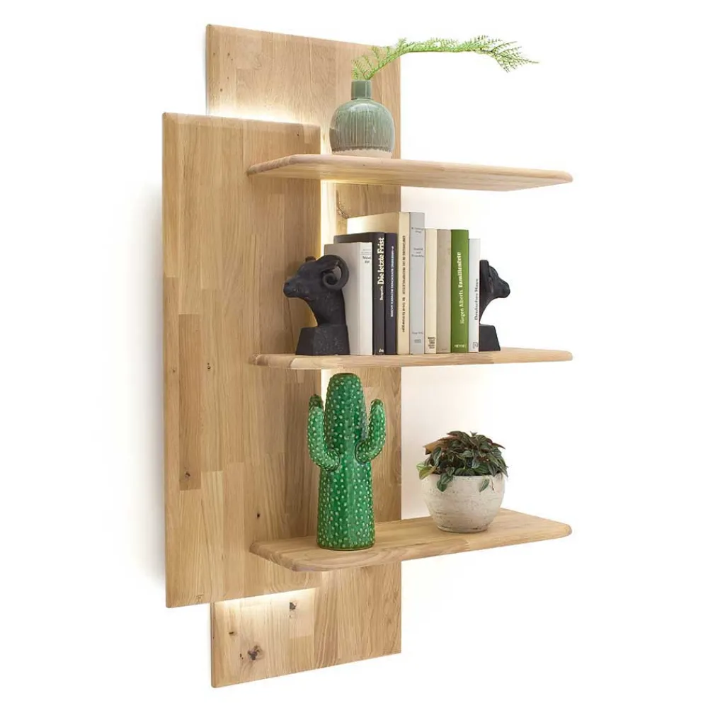 Wohnen Regale<Balkeneiche Designregal 117 cm hoch - Destal