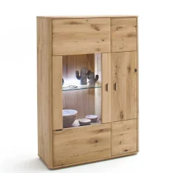 Wohnen Highboards<Balkeneiche Highboard 2-türig - Destal