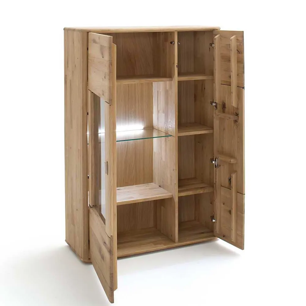 Wohnen Highboards<Balkeneiche Highboard 2-türig - Destal