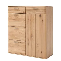 Wohnen Highboards<Balkeneiche Kombikommode mit 4 Schubladen - Mabasa