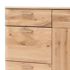 Wohnen Highboards<Balkeneiche Kombikommode mit 4 Schubladen - Mabasa