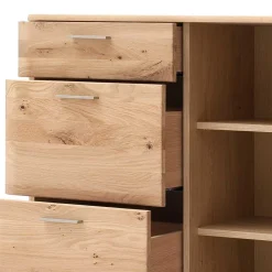 Wohnen Highboards<Balkeneiche Kombikommode mit 4 Schubladen - Mabasa