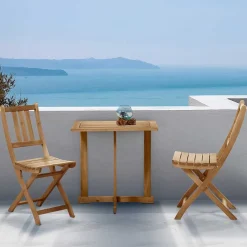 Wohnen Sitzgruppe<Balkon Klappmöbel für zwei Personen - Blacorona (dreiteilig)