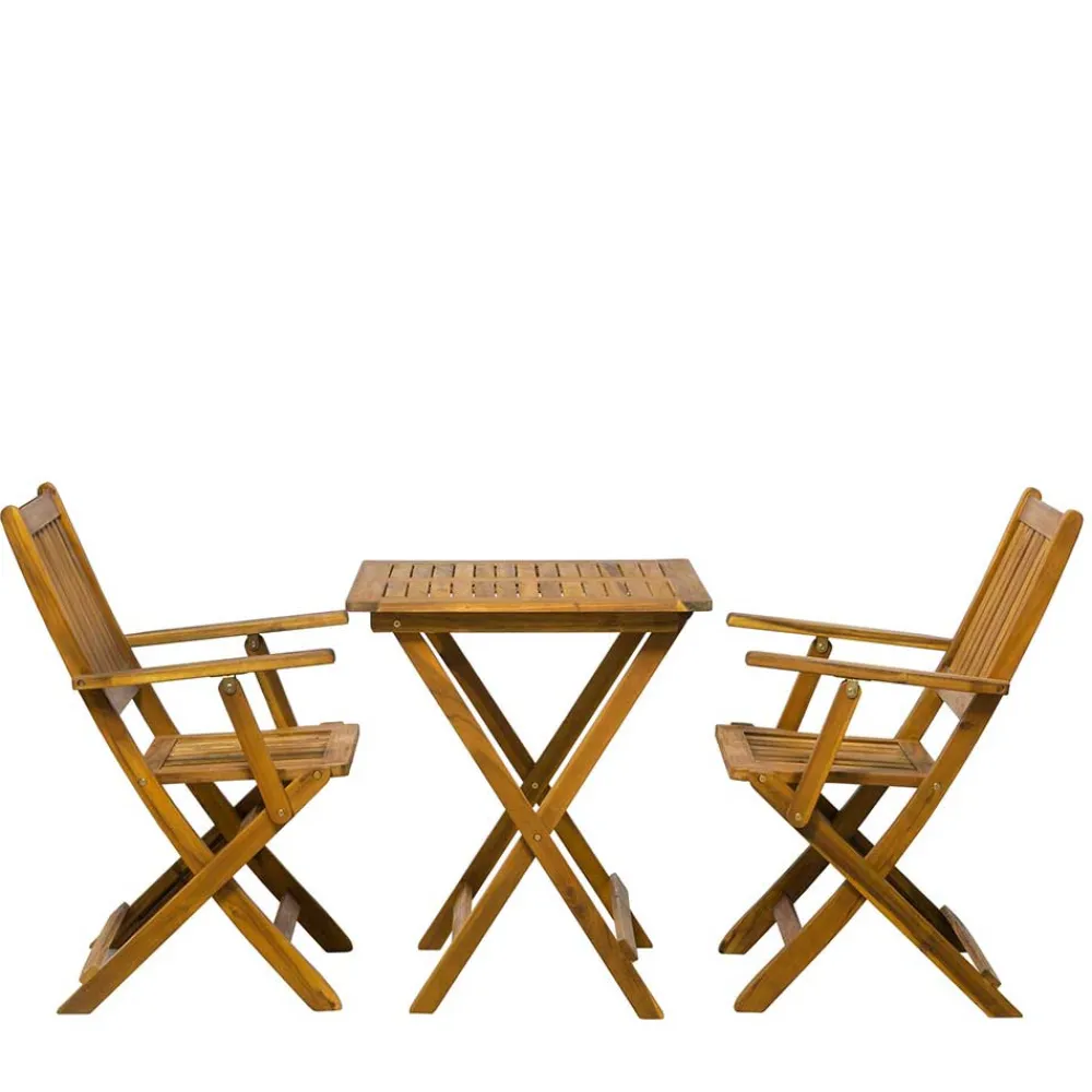 Wohnen Sitzgruppe<Balkon Tischgruppe für 2 Personen - Emlino (dreiteilig)