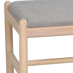 Wohnen Sitzbank<Bank mit einem Sitzplatz in Whitewash Eiche - Ulvinzo